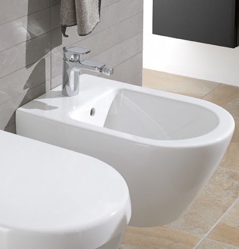 Bidē Villeroy & Boch Subway 2.0 54000001, 370 mm x 565 mm x 420 mm, balta