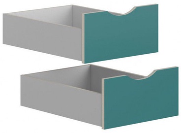 Black Red White Drawers for Stanford Wardrobe Light Grey/Green