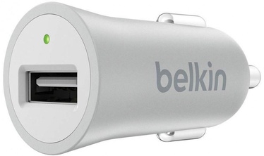 Auto telefona lādētājs Belkin, USB, sudraba