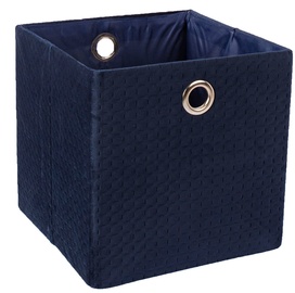 Mantu kaste Home4you, zila, 30 x 30 x 30 cm