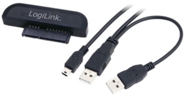 Адаптер Logilink AU0011 SATA To USB SATA, USB, черный
