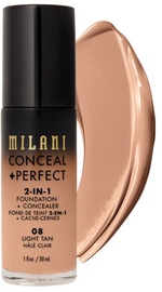 Tonuojantis kremas Milani Conceal + Perfect 08 Light Tan, 30 ml