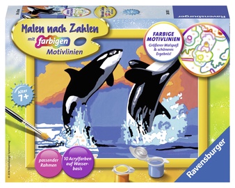 Ravensburger Painting By Numbers Playful Orcas 280131