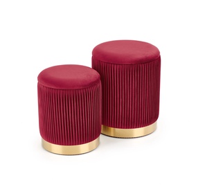 Пуф Halmar Monty w/ Storage Function, золотой/красный, 44 см x 44 см x 36 см