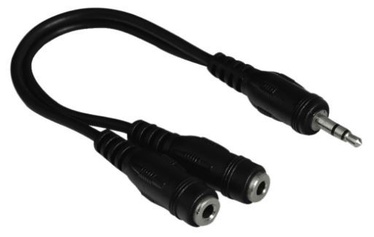 Hama Cable 3.5mm to 3.5mm x2 Black 0.2m