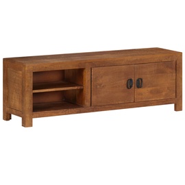 TV galds VLX Solid Mango Wood 247941, brūna, 400 mm x 1200 mm x 300 mm
