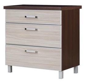 Bodzio Ola Bottom Kitchen Drawer 80 Nut Latte