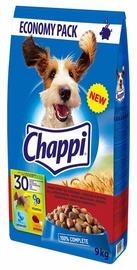 Sausā suņu barība Chappi, vistas gaļa, 9 kg