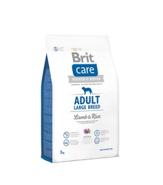 Sausas ėdalas šunims Brit Care Adult Large Breed Lamb & Rice, 3 kg