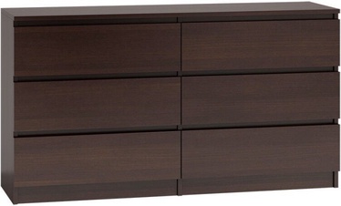 Top E Shop Malwa M6 Chest of 6 Drawers 140cm Wenge