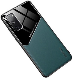 Чехол Mocco Lens Leather Back Case Samsung Galaxy A02s, черный/зеленый