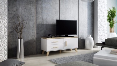 Cama Meble Lotta 120 TV Stand White/Sonoma Oak