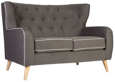 Sofa Home4you Hedy 2 28624 Dark Gray, 132 x 87 x 92 cm
