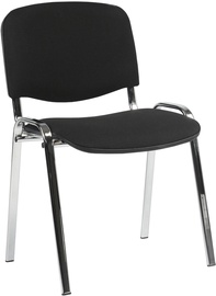 Apmeklētāju krēsls Home4you Iso 633057, melna/hroma, 42.5 cm x 55 cm x 82 cm