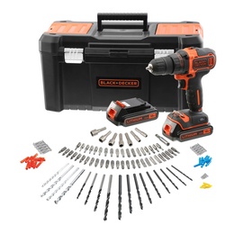 Дрель с батареей Black & Decker BCK186D2KA-QW, 18 В, 2 Ah