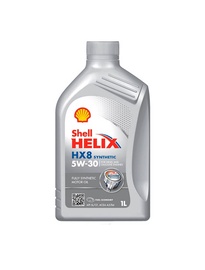Машинное масло Shell Helix HX8 5W - 30, синтетический, для легкового автомобиля, 1 л