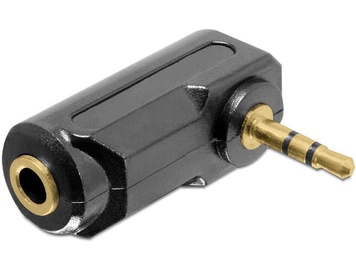 Delock Adapter Audio Stereo 3.5mm To Jack Angled Black