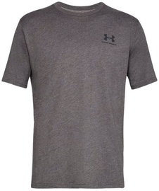 T-krekls, vīriešiem Under Armour Mens Sportstyle Left Chest SS Shirt, pelēka, L