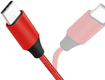 Logilink USB To USB Type-C Cable Red 1m