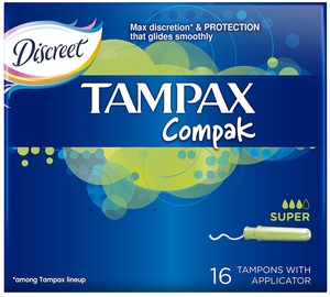 Tampax Descreet Compak Super Tampons 16pcs
