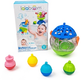 Vannas rotaļlieta Lalaboom 3in1 Splash Ball, daudzkrāsaina
