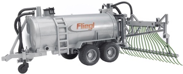 Piekabe Bruder Professional Series Fliegl Barrel Trailer With Spread Tubes, sudraba