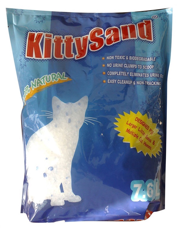 Kačių kraikas silikagelinis KittySand, 7.6 l