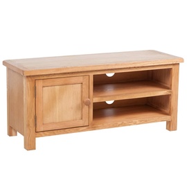 TV galds VLX Solid Oak Wood 241679, brūna, 360 mm x 1030 mm x 460 mm