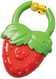 Zobu riņķis Infantino Vibrating Strawberry, sarkana/dzeltena/zaļa