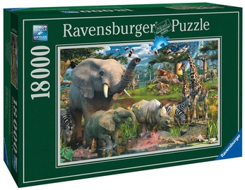 Puzle Ravensburger At The Waterhole, 276 cm x 192 cm