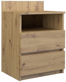 Ночной столик Top E Shop M1 Malwa Artisan, дубовый, 40 x 32 см x 59 см