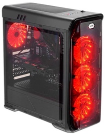 Kompiuterio korpusas LC-Power, juoda/raudona