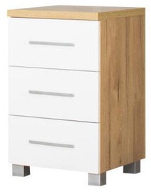 Bodzio Nightstand Panama PA52 White/Dark Sonoma Oak