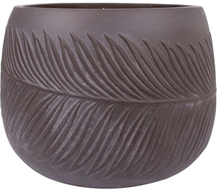 Puķu pods Home4you Palm-2 88042, brūna, Ø 360 mm, 360 mm x 360 mm