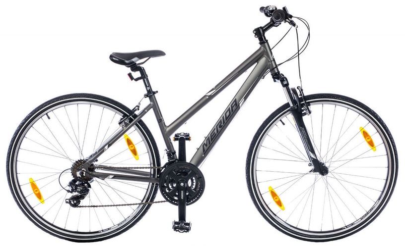 Dviratis turistinis Merida Crossway 5-V Lady, 28 ", 18" rėmas, baltas/pilkas