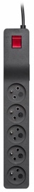 Lestar ZX 510 Surge Protector 5 Outlet Black 1.5m