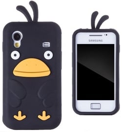 Zooky Soft 3D Cover Samsung S5830 Galaxy Ace Chicken Design Black