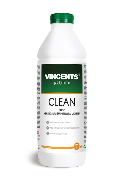 Traipu tīrīšanas līdzeklis Vincents Polyline Clean, cements/betons, 1 l