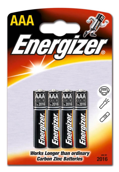 Baterijas Energizer BEAB2-MN2400, AAA, 1.5 V, 4 gab.