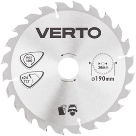 Verto Circular Saw Blade 190x30mm 24T