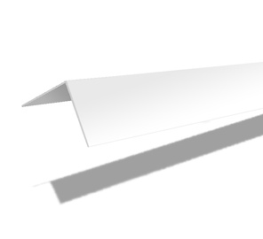Отделочный уголок C15, белый, 2.7 м x 15 мм