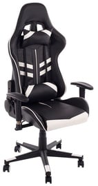 Spēļu krēsls Happygame 9206, balta/melna