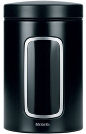 Контейнер для сыпучих продуктов с окном Brabantia, 1.4 л, Matt Black