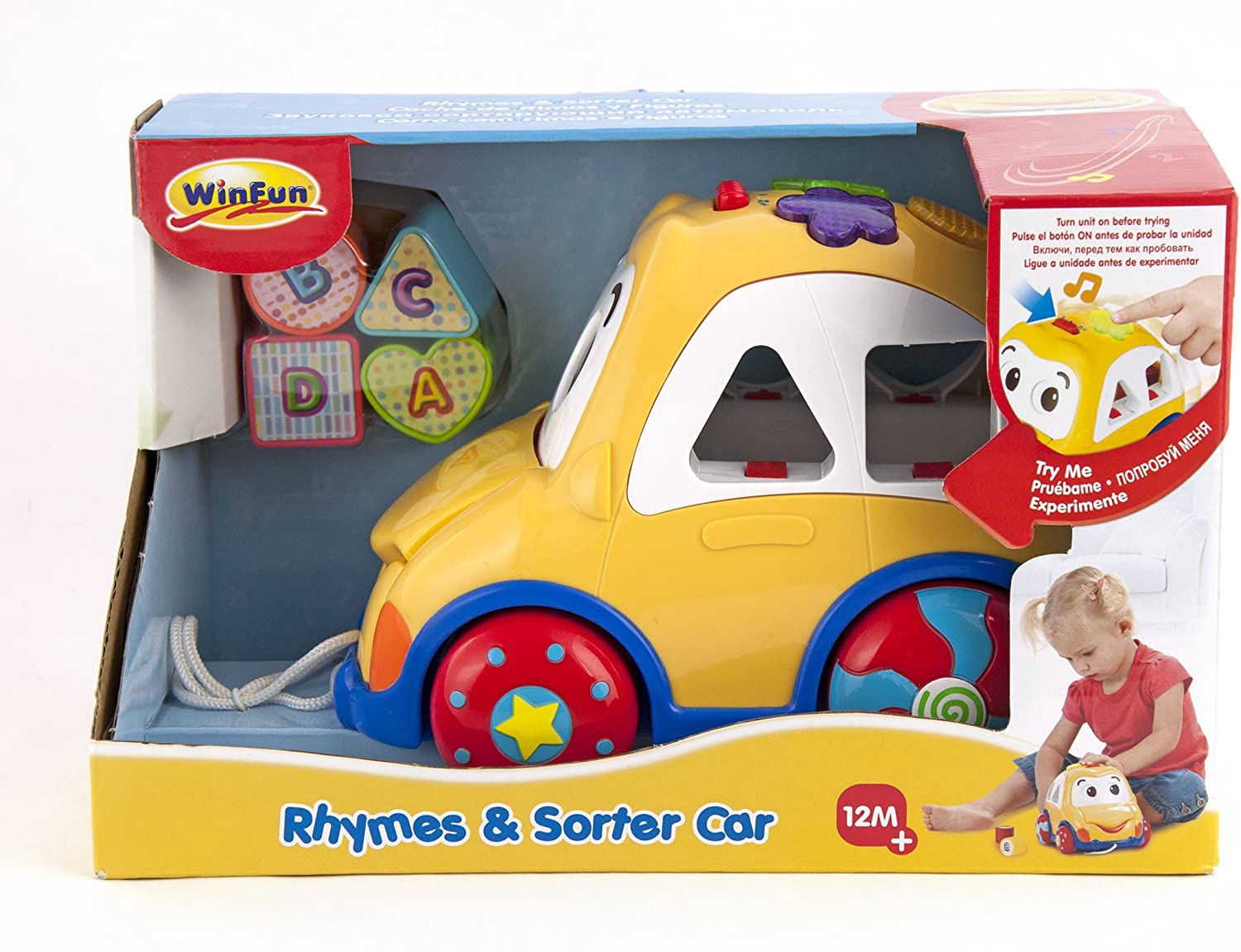 Машина WinFun Rhymes & Sorter Car 000659, английский - Ksenukai.lv