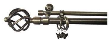 Aizkaru stangu komplekts Futura F512005, 2-rindu, 180cm
