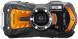 Veiksmo kamera Ricoh WG-70, juoda/oranžinė