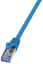 LogiLink CAT 6a S/FTP Cable Blue 0.5 m