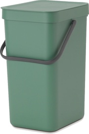 Мусорное ведро Brabantia Sort And Go, зеленый, 16 л, 40.1 см x 22 см