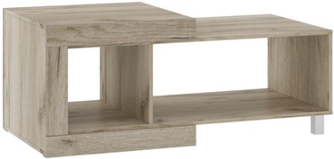 Kafijas galdiņš Tuckano Ultra, balta/ozola, 1200x600x492 mm