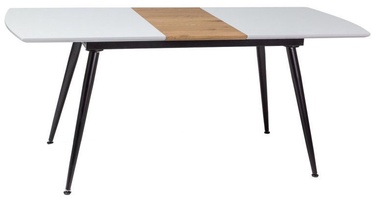 Signal Meble Dining Table Davos White/Oak/Black 140x80cm